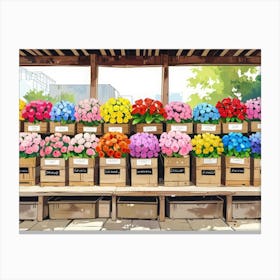 Flower Shop Canvas Print