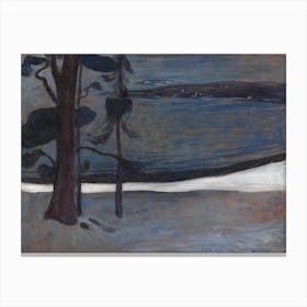 Winter At Nordstrand, Edvard Munch Canvas Print