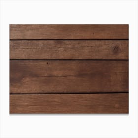 Brown Wooden Planks Canvas Print