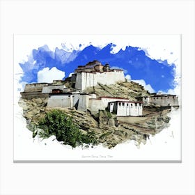 Gyantse Dzong, Tsang, Tibet Canvas Print