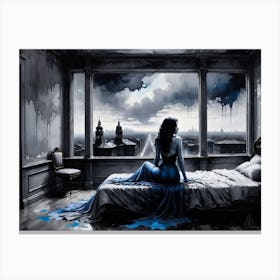 Blue Moon Canvas Print