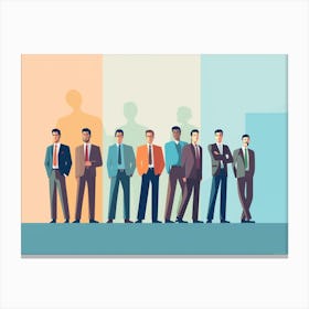 Group Of Businessmen 3 Canvas Print