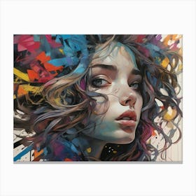 Cute girl 2 1 Canvas Print