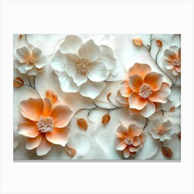 3d Flower Canvas Print