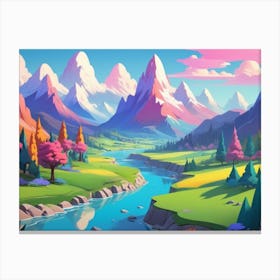 Landscape Painting Canvas Print