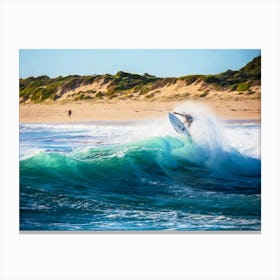 Catching A Wave Canvas Print