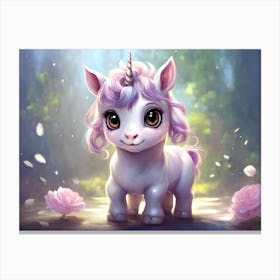 Cute Unicorn 2 Canvas Print