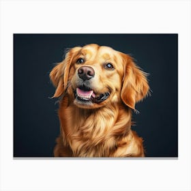 Profile Of The Golden Retriever 3 Canvas Print