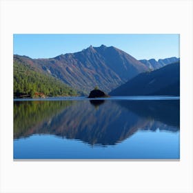 Mountain Lake - Mountain Stock Videos & Royalty-Free Footage Canvas Print