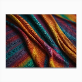 Multicolored Fabric Canvas Print