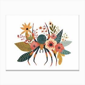 Little Floral Spider 2 Canvas Print