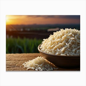 Rice In A Bowl Canvas Print