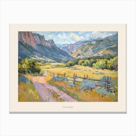 Western Landscapes Colorado 1 Poster Canvas Print
