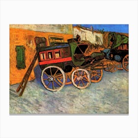 Horse Drawn Carriage Artistic Vincent Van Gogh Canvas Print