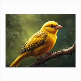 Yellow Finch Canvas Print