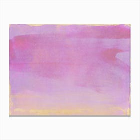Minimal Abstract Lilac Colorfield Painting 1 Canvas Print