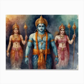 Lord Krishna 2 Canvas Print