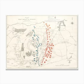 The First And Second Battles Of Newbury And The Siege Of Donnington Castle During The Civil War Canvas Print