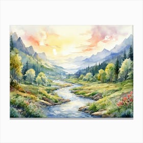 Serene Nature Scene Canvas Print