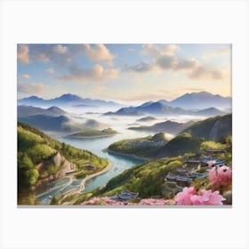 Chinese Landscape Painting 1 Canvas Print