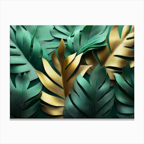 Gold Leaves 1 Canvas Print