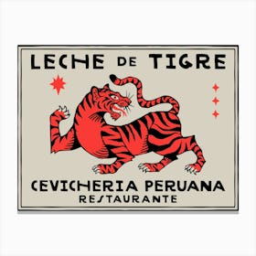 Leche de Tigre 1 Canvas Print