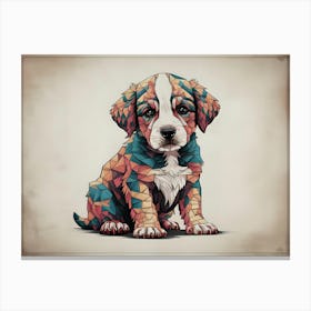 Bernese Puppy Canvas Print