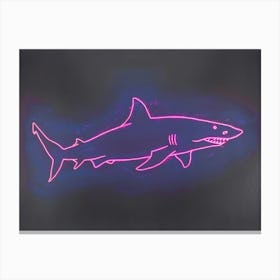 Neon Pink Nurse Shark 1 Canvas Print