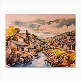Old Village Canvas Print