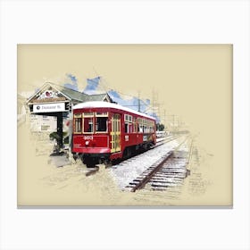 New Orleans tram. Canvas Print