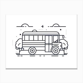 School Bus 3 Canvas Print