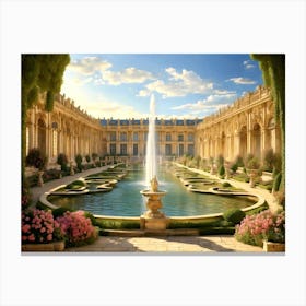 The Gardens Of Versailles 1895 Canvas Print
