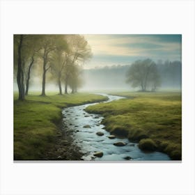 Misty Morning Canvas Print