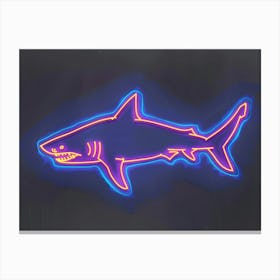 Neon Goblin Shark 2 Canvas Print