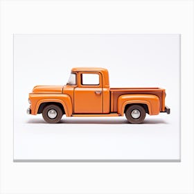 Toy Car 56 Ford Truck Orange Canvas Print