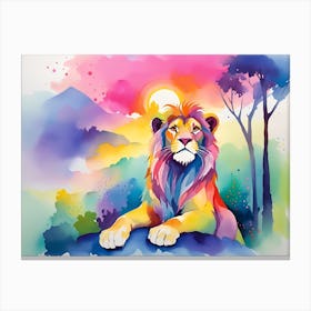 Lion Painting 40 Canvas Print