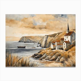 European Coastal Painting (85) Canvas Print