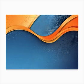 Abstract Blue And Orange Background 1 Canvas Print