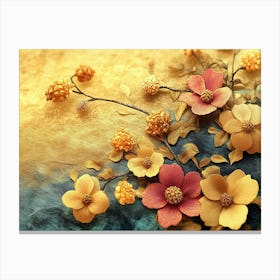 Chinese Flowers Canvas Print