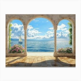 Beautiful Sea View 1 Canvas Print