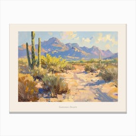 Western Landscapes Sonoran Desert Arizona 3 Poster Canvas Print