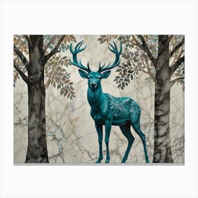 Deer In The Forest 7 Canvas Print