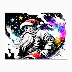 Santa Claus Sleigh Canvas Print