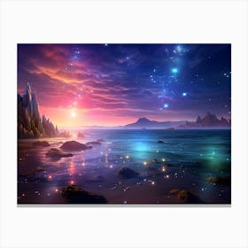 Night Sky With Stars Canvas Print