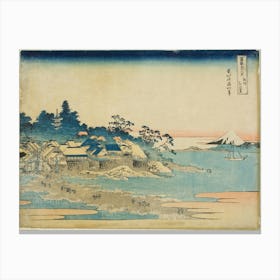 Thirty Six Views Of Mount Fuji, Katsushika Hokusai 7 Stampe su tela