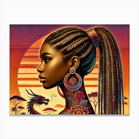 Afro-American Woman 2 Canvas Print