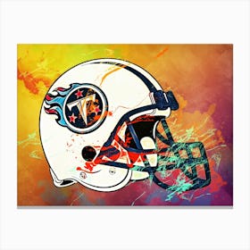 Tennessee Titans Helmet Abstract Canvas Print