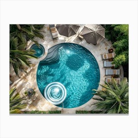 Malibu Dream Pool 7 Canvas Print