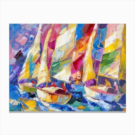 Sailboats 28 Canvas Print