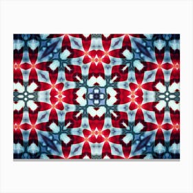 Modern Art Red And Blue Canvas Print